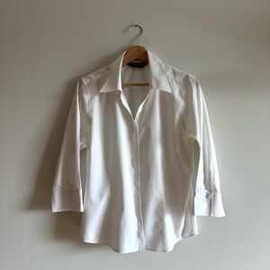 Classic White Button Up Shirt